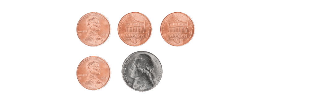 pennies nickels
