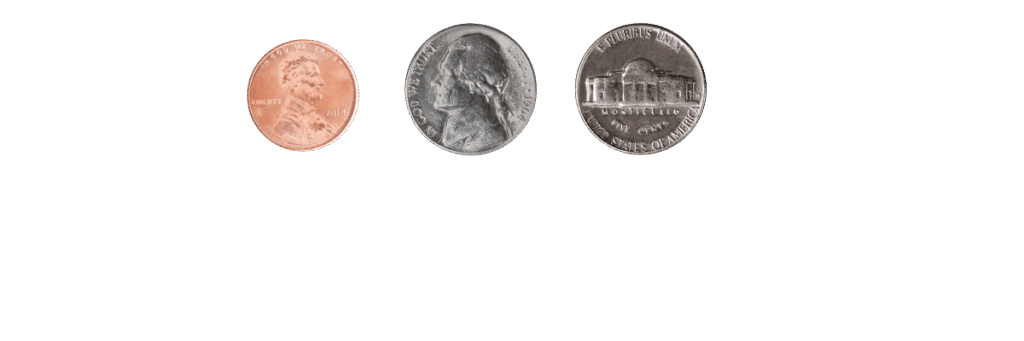 pennies nickels