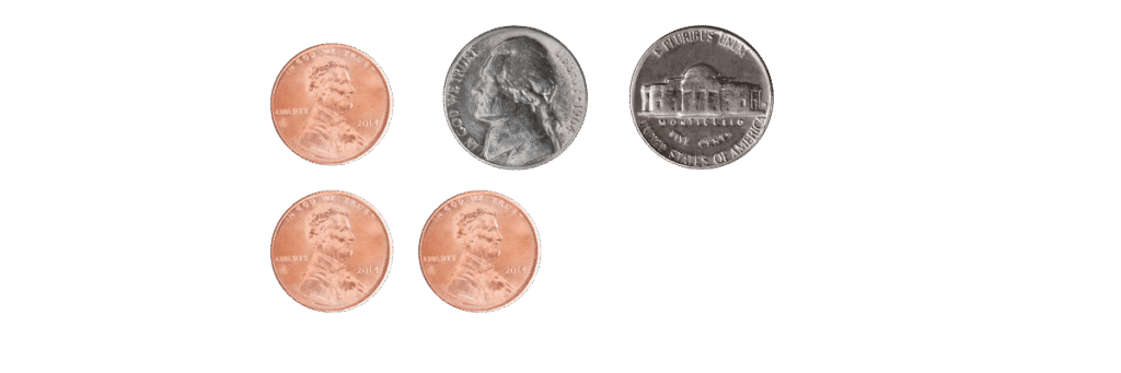 pennies nickels