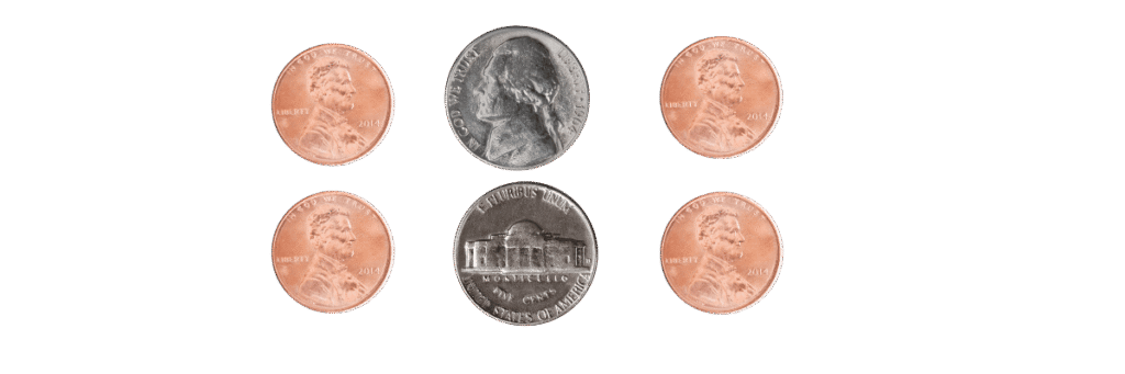 pennies nickels