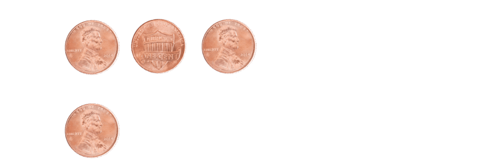 count pennies and nickels