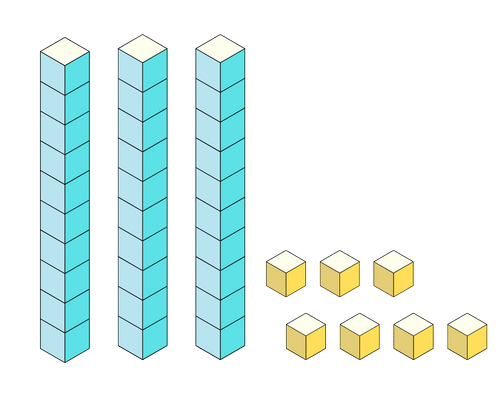 place value models tens and ones