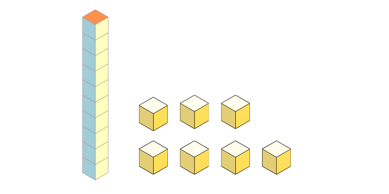 add 10 with blocks