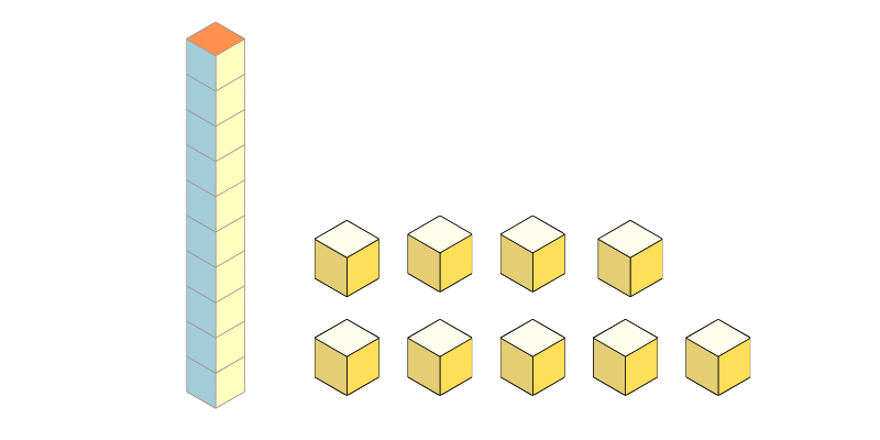 add 10 with blocks